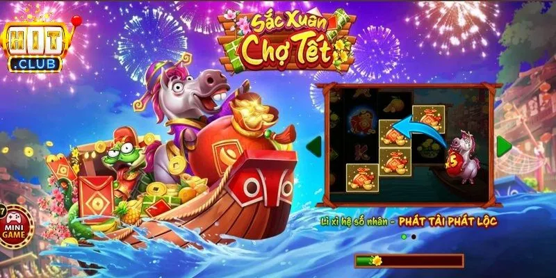 Sắc Xuân Chợ Tết mang không khí lễ hội rộn ràng, cuốn hút